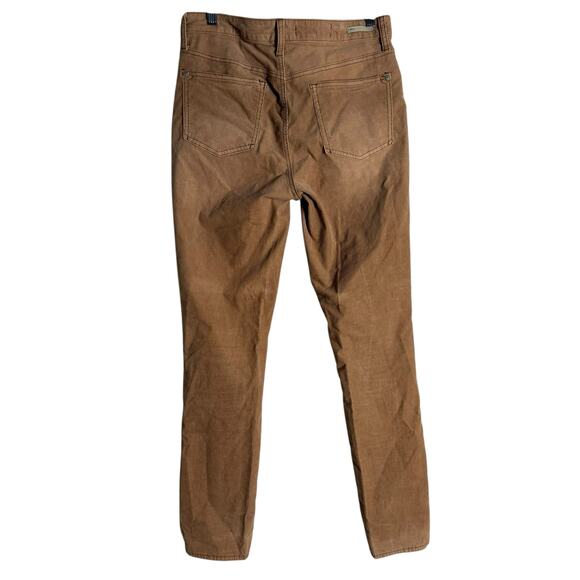 Anthropologie Pilcro Script Light Brown Corduroy High Rise Skinny Jeans 30 Tall - Picture 8 of 10